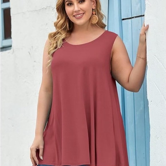 LOT OF SEVEN LARACE Sleeveless Tunic Casual Swing Shirts - SIZE 2X NEVER WORN - Picture 14 of 15